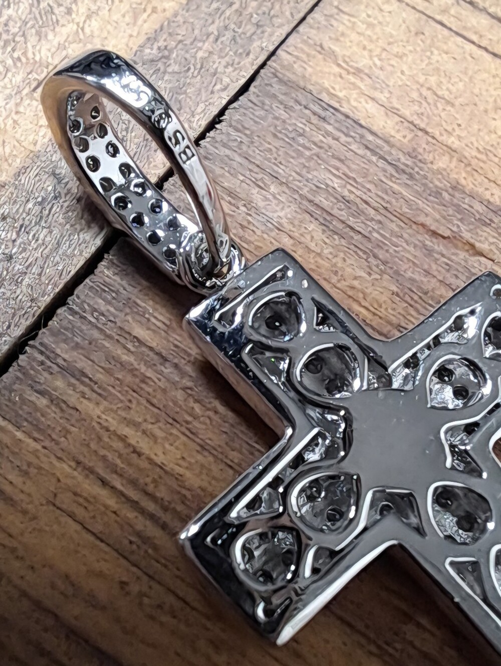 Moissanite Cross Pendant Sterling Silver VVS D 0.67 CTW NWT - Picture 10 of 12
